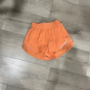 Lululemon Women's Hotty Hot Orange Shorts